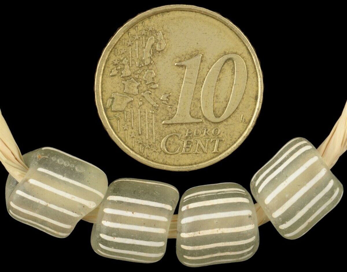 Antique African Trade Beads Gooseberry Venetian Glass Beads Fancy Ghana Trade - alternate view