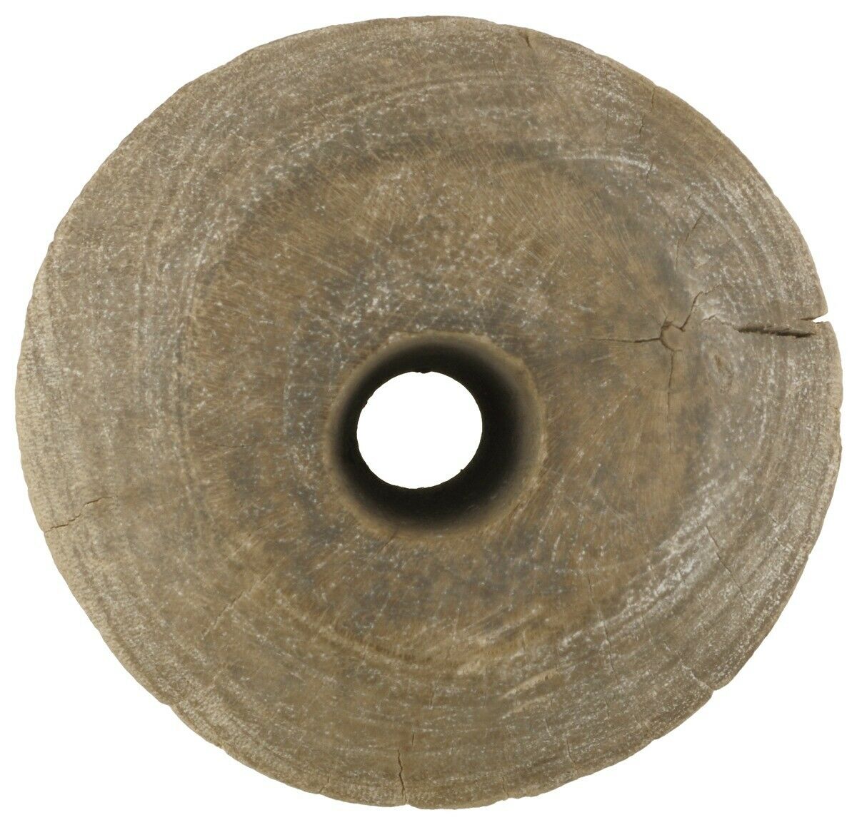 Small Hand‑Carved Tuareg Wooden Well Pulley – 18 cm × 12 cm