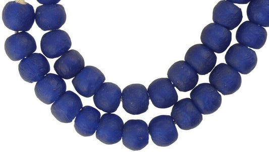 Translucent Recycled Krobo Glass Beads - 13-14Mm, 21.5" Strand - alternate view
