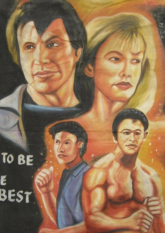To Be The Best - Original Hand-Painted Martial Arts Movie Poster From Ghana - alternate view