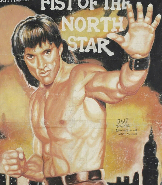 Fist Of The North Star: Authentic Hand-Painted Movie Poster Ghana - alternate view