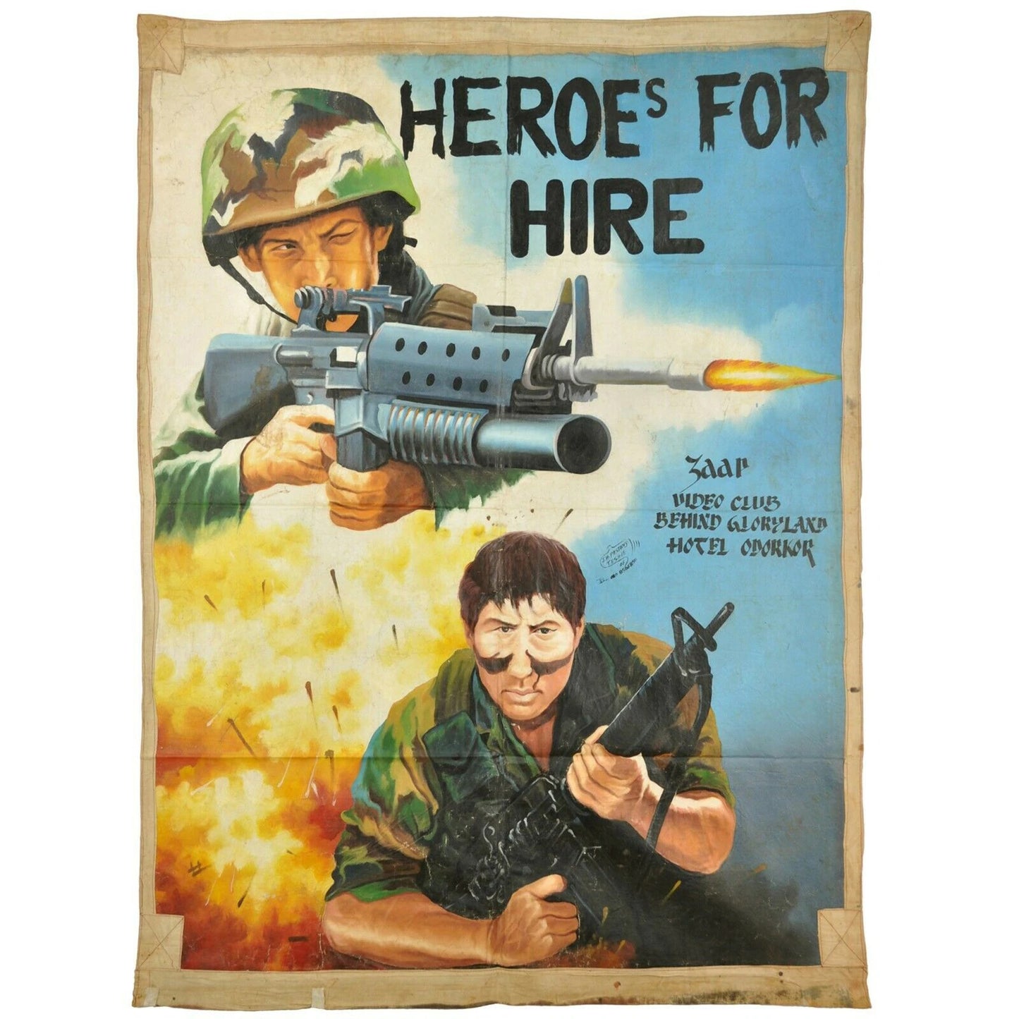 Heroes For Hire: Exquisite Ghanaian Action/War Movie Poster