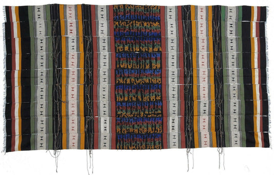 Old African Djerma Niger Handwoven Cloth Textile Sahara Desert Wedding Blanket - alternate view