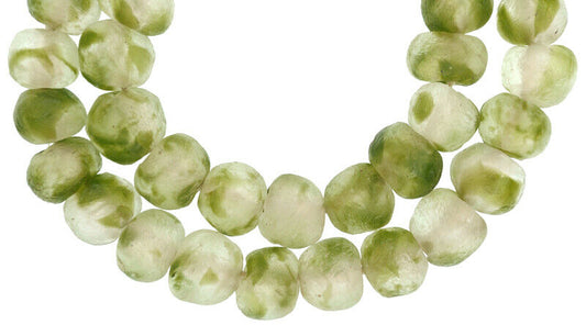 Exquisite X-Large Multicolored Translucent Krobo Glass Beads - alternate view