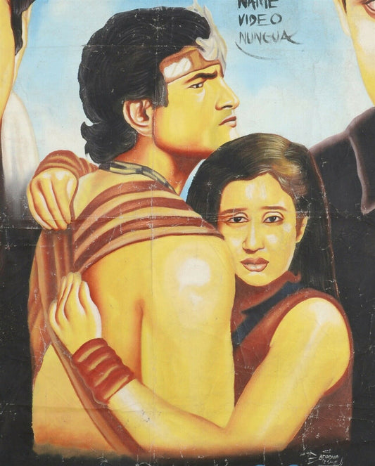 Jaani Dushman - Authentic Action-Themed Ghana Hand Painted Movie Poster - alternate view