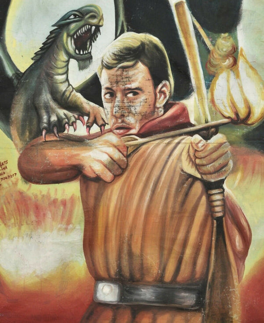 Cinema Movie Poster African Hand Painting Ghana Beyond Sherwood Forest - alternate view