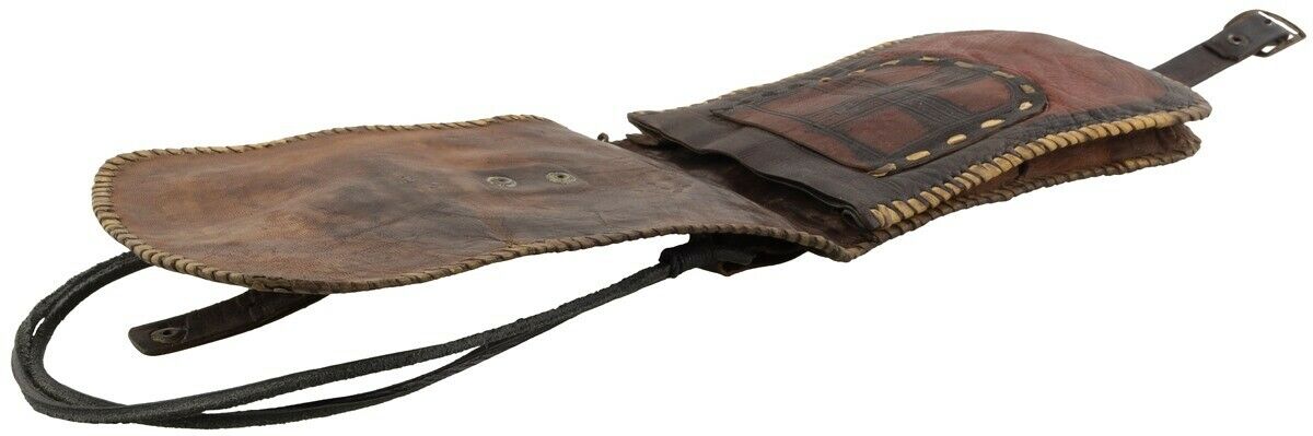Tuareg Purse Wallet Leather African Handmade Sahara Niger Nigeria Mali Art - close-up