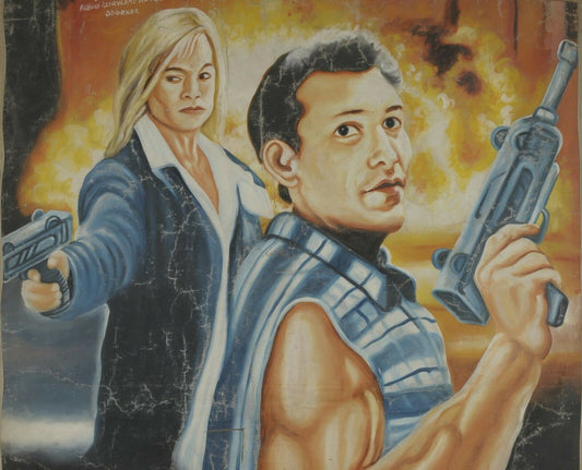 Excessive Force 2: Authentic Hand-Painted Ghanaian Cinema Art - alternate view