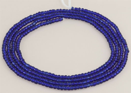 Tie On Royal Blue African Waist Beads – Handmade Beaded Body Jewelry
