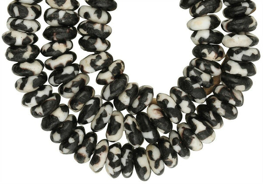 Large African Trade Beads - Recycled Glass From Ghana, 13-14Mm - alternate view