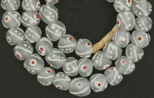 Translucent African Trade Beads - Recycled Powder Glass From Ghana - alternate view