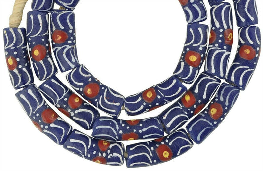 Exquisite 26" Ghana Fancy Krobo Beads - African Trade Glass - alternate view