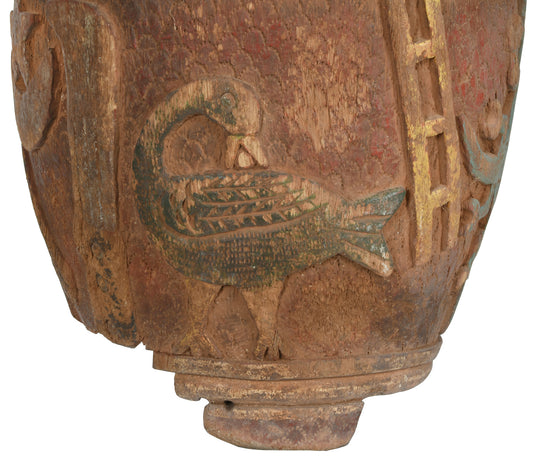 African Ceremonial Drum Musical Instrument From Ghana 4 - alternate view