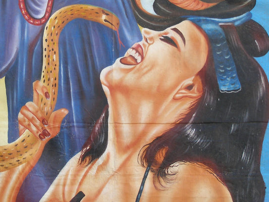 Jungle Ki Nagin: Authentic Hand-Painted Movie Poster From Ghana - alternate view