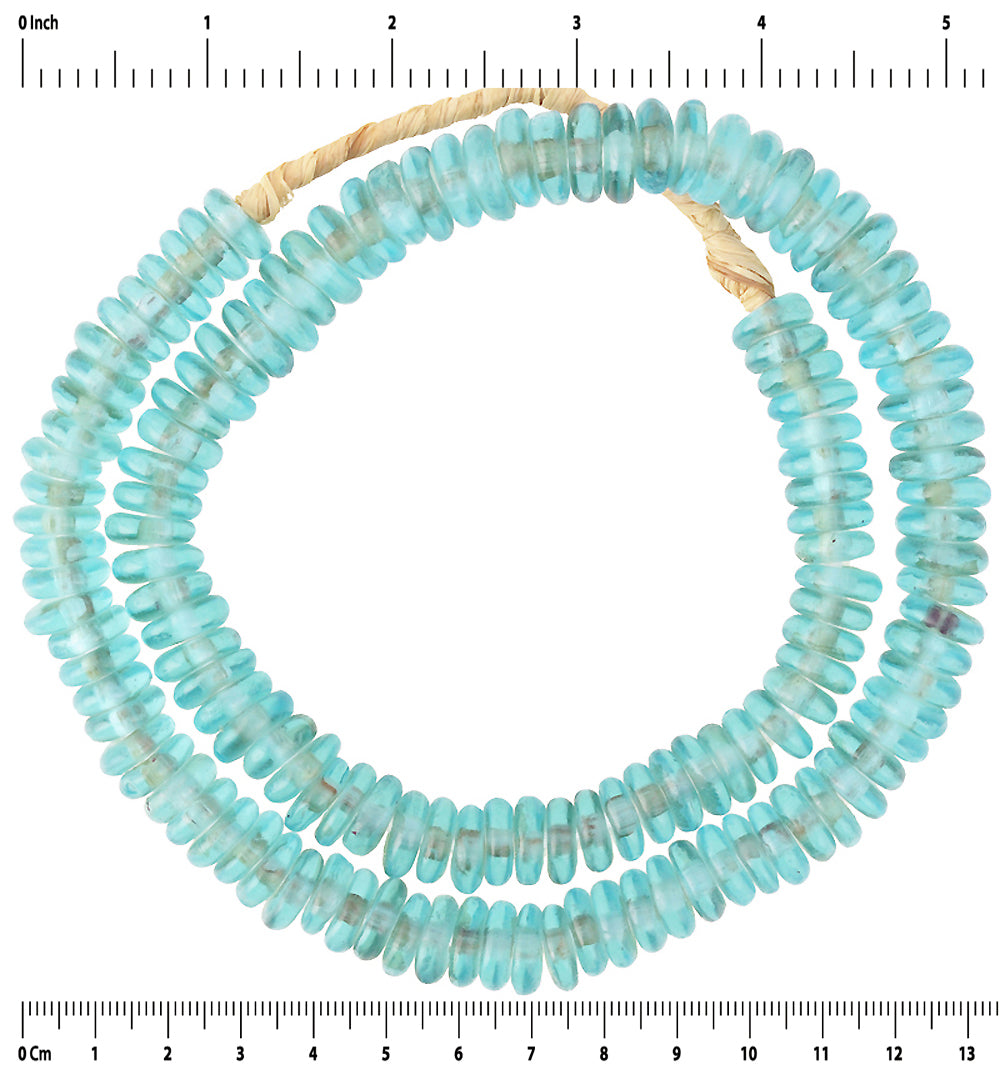 Handmade African Trade Beads - Recycled Ghana Glass - close-up