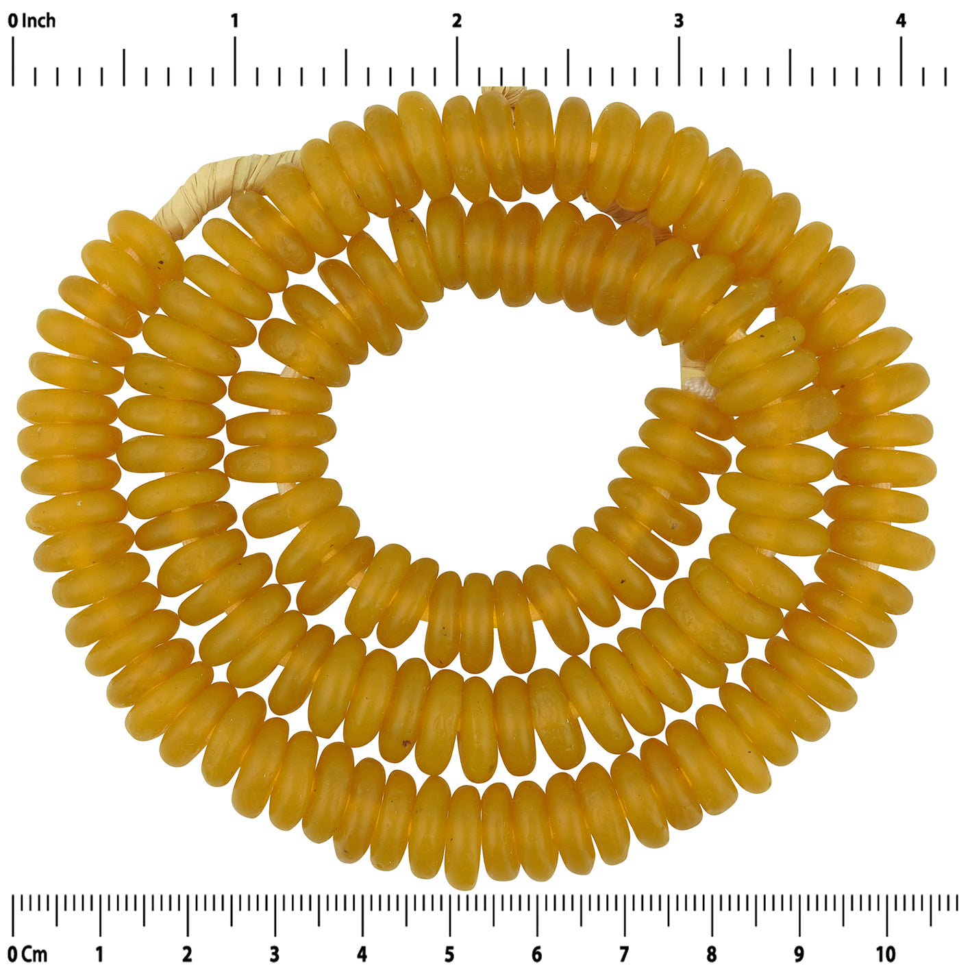 African Trade Beads: Recycled Glass Krobo Beads From Ghana - zoomed-in detail