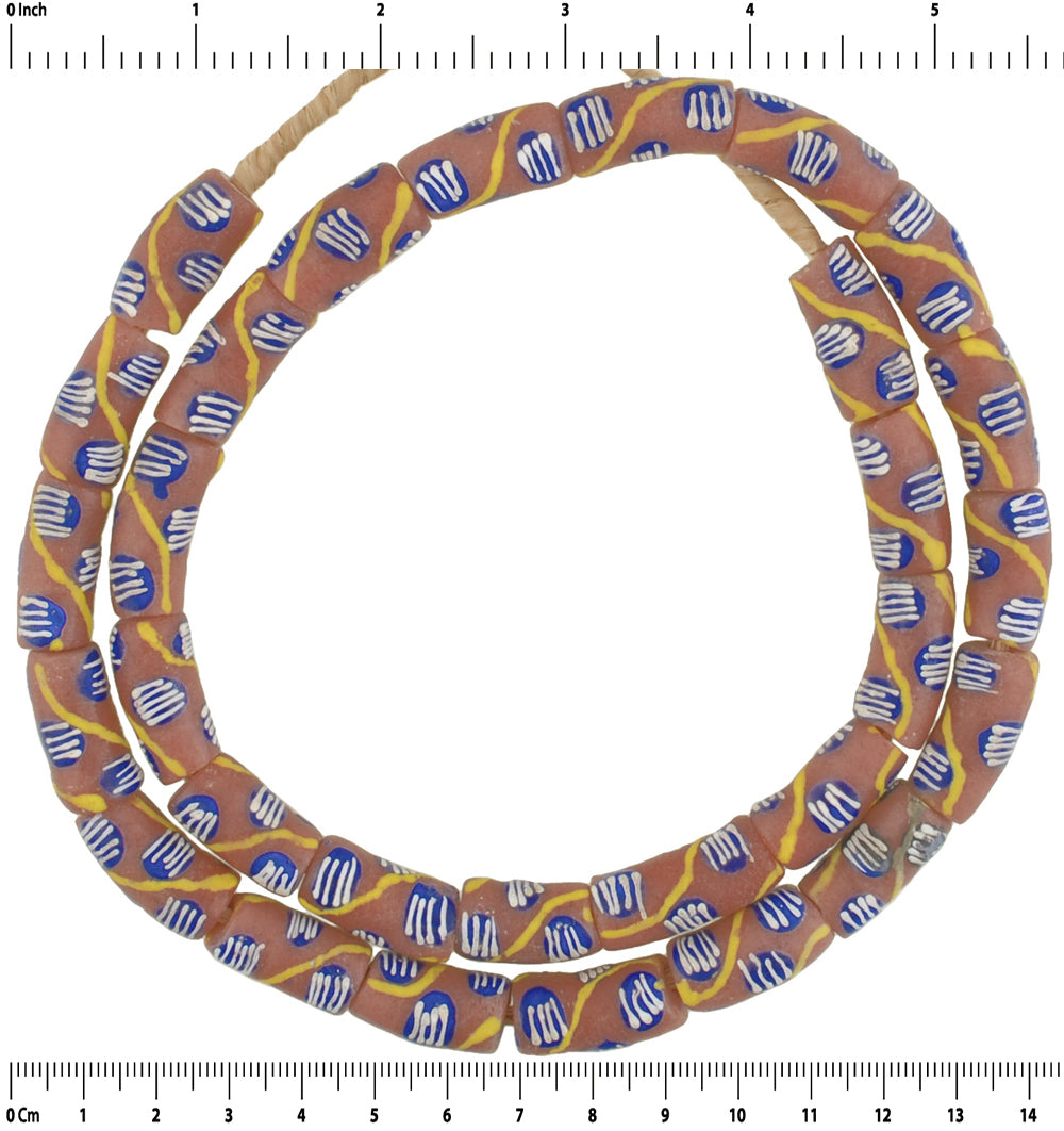 Authentic Ghanaian Powder Glass Beads African Trade Beads - close-up