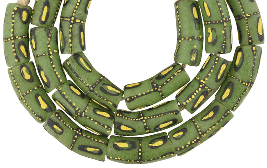 Krobo Beads Recycled Powder Glass Handmade Ghana Jewelry African - alternate view