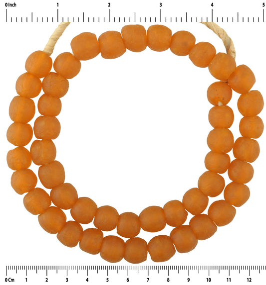 Translucent Powder Glass African Trade Beads - 12-13Mm - alternate view
