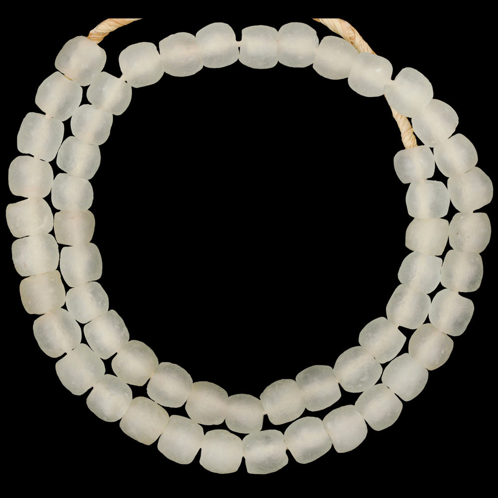 Translucent Krobo Glass Beads - African Trade Beads, Recycled