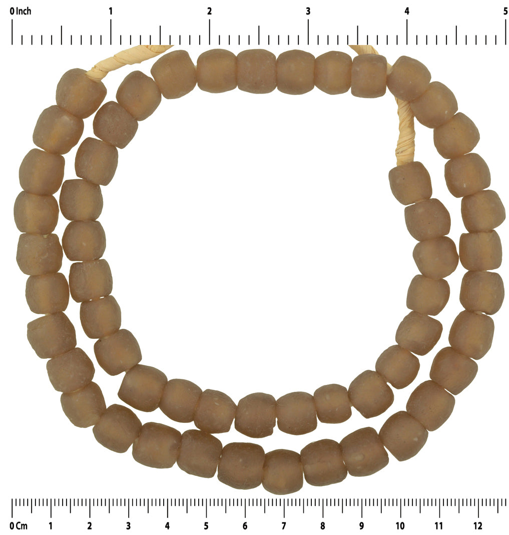 Authentic African Trade Beads - Recycled Glass Beads From Ghana - close-up