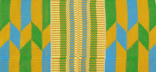 Handcrafted Ashanti Kente Scarf From Ghana - A Symbol Of Heritage - alternate view