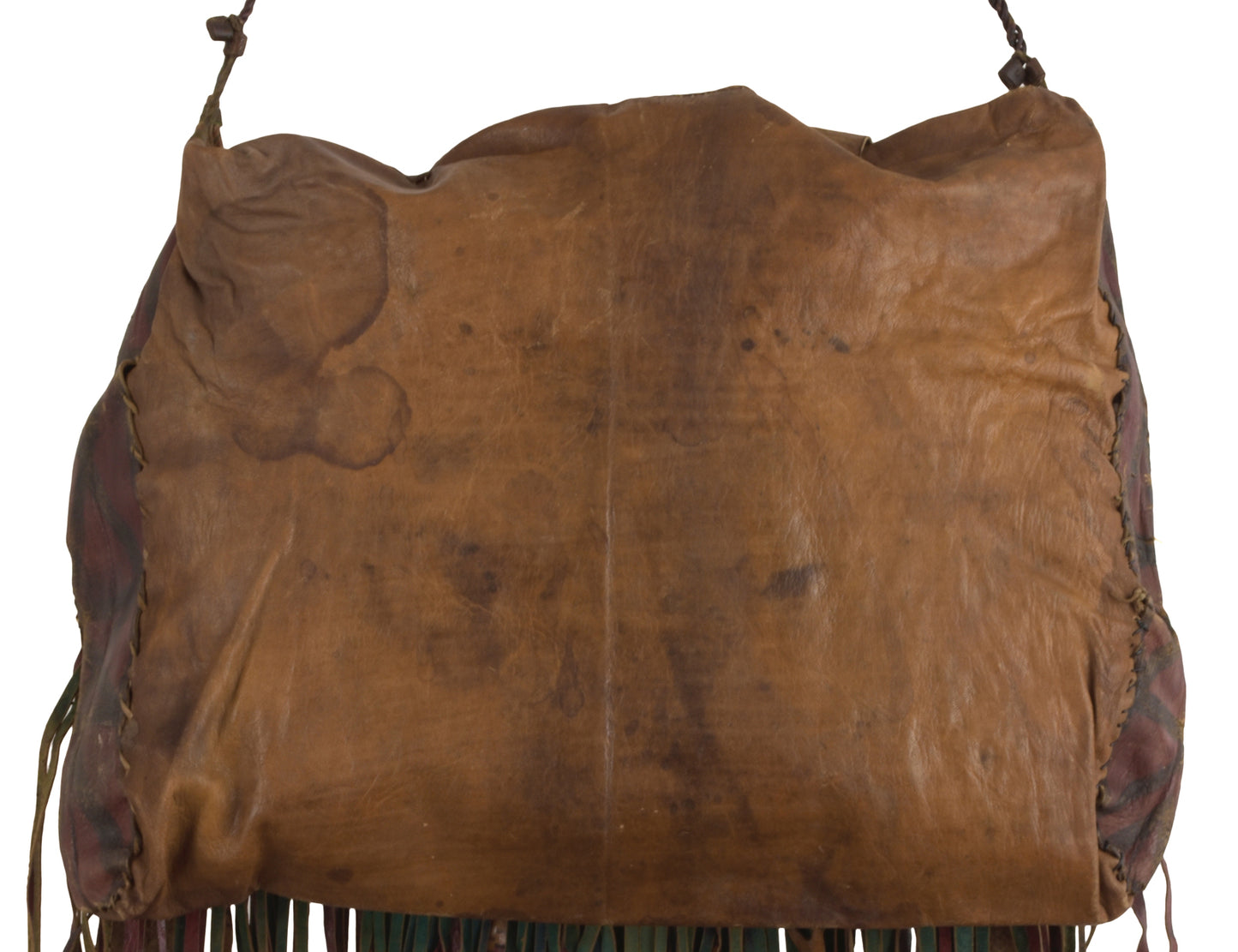 Authentic Tuareg Leather Bag – Sahara Nomad Ethnic Geometric Decor