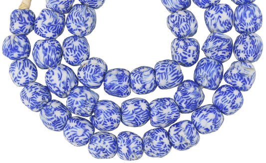 Handmade Recycled Tiny Seed Glass Beads Krobo Ghana Tribal African - alternate view