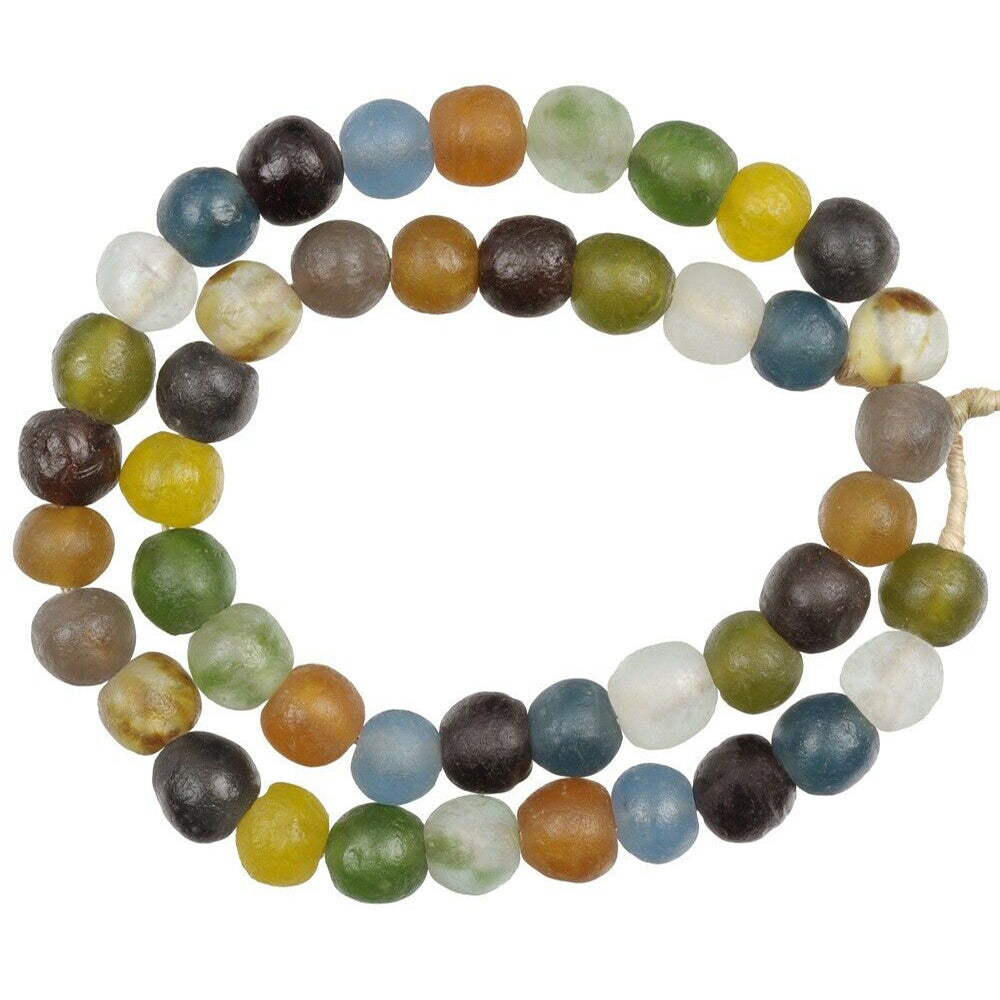 Colorful Translucent Bottle Glass Beads - African Trade Beads