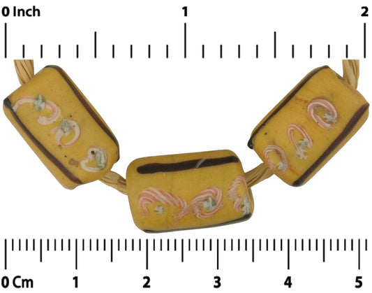 Antique Fancy Venetian Lampwork Beads - African Trade Beads - alternate view