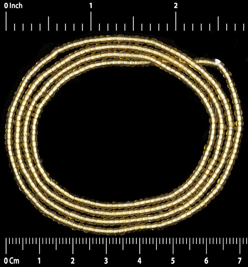 Old Venetian Glass Trade Beads Translucent Tiny Seed Beads Ghana West Africa - close-up