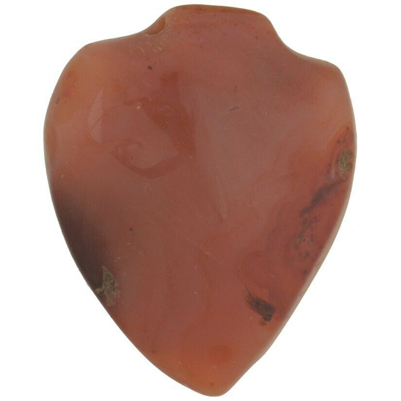 Antique Carnelian Agate Trade Pendant – Large 46×38×14 mm from Cambay