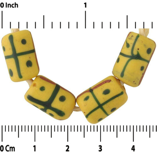 Antique Venetian Lampwork Trade Beads - Fancy Wound Glass Beads - alternate view