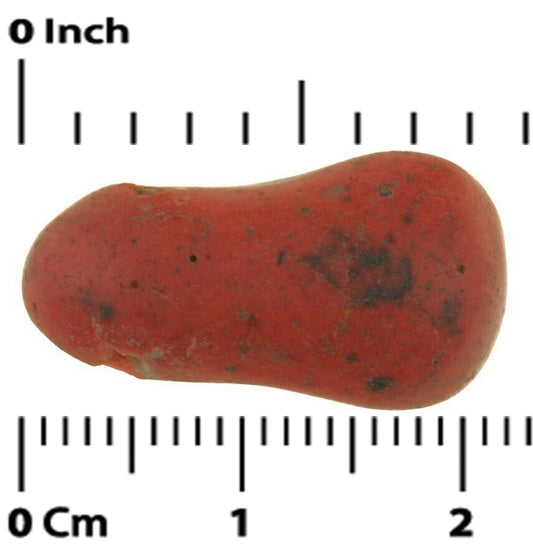 Kiffa Glass Bead African Trade Old Handmade Mauritania Red Rare - alternate view