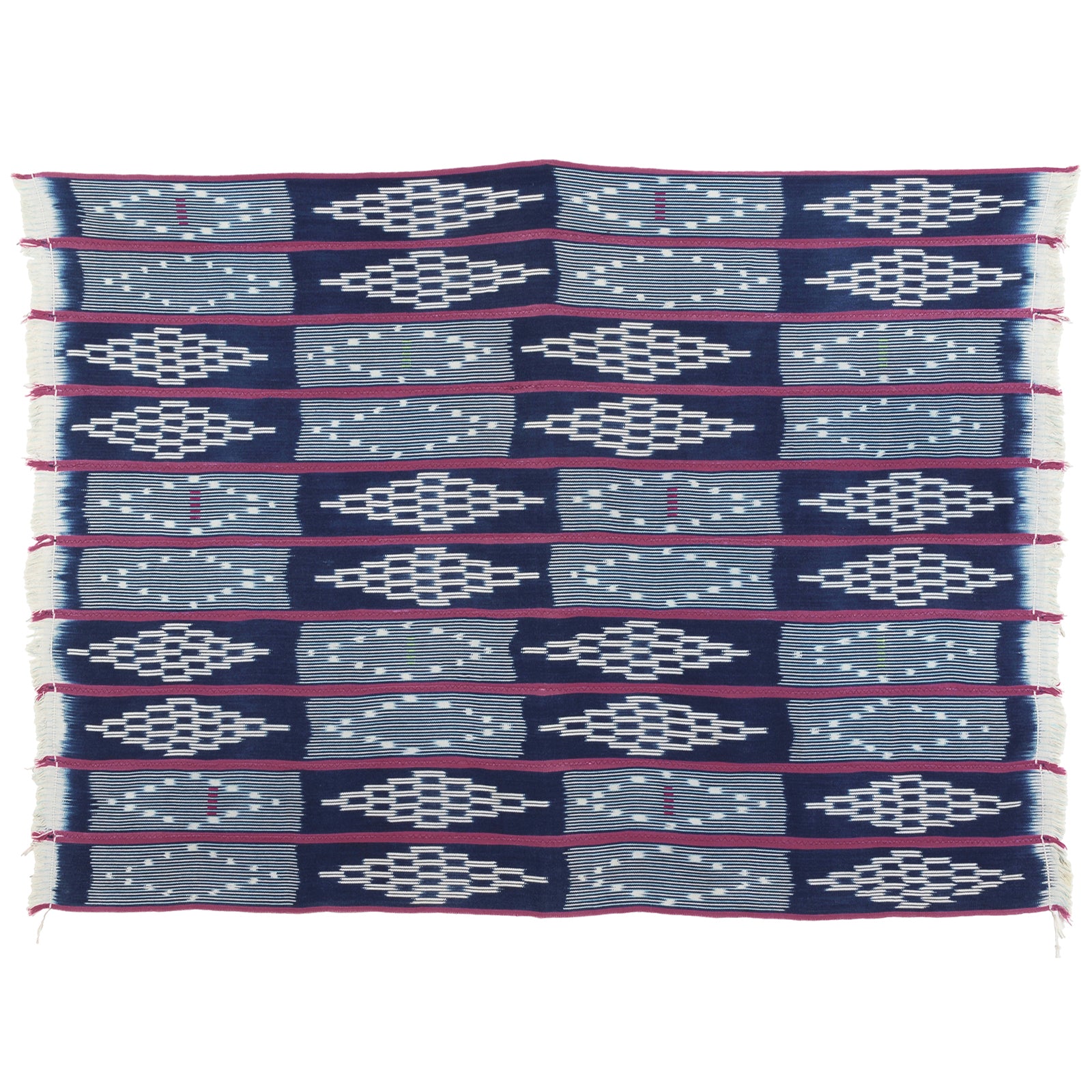 Vintage Handwoven Baule Cloth – Bondoukou (Woman 56″×41″)