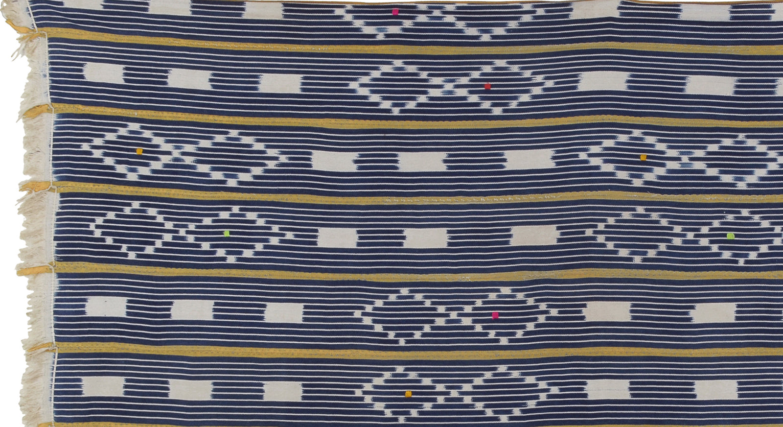 Vintage Baule Cloth From Ivory Coast - African Handwoven Elegance Wall Decor - alternate view