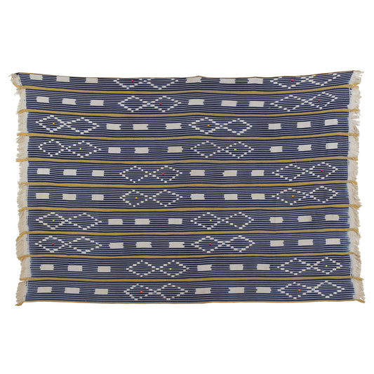 Vintage Baule Cloth From Ivory Coast - African Handwoven Elegance Wall Decor