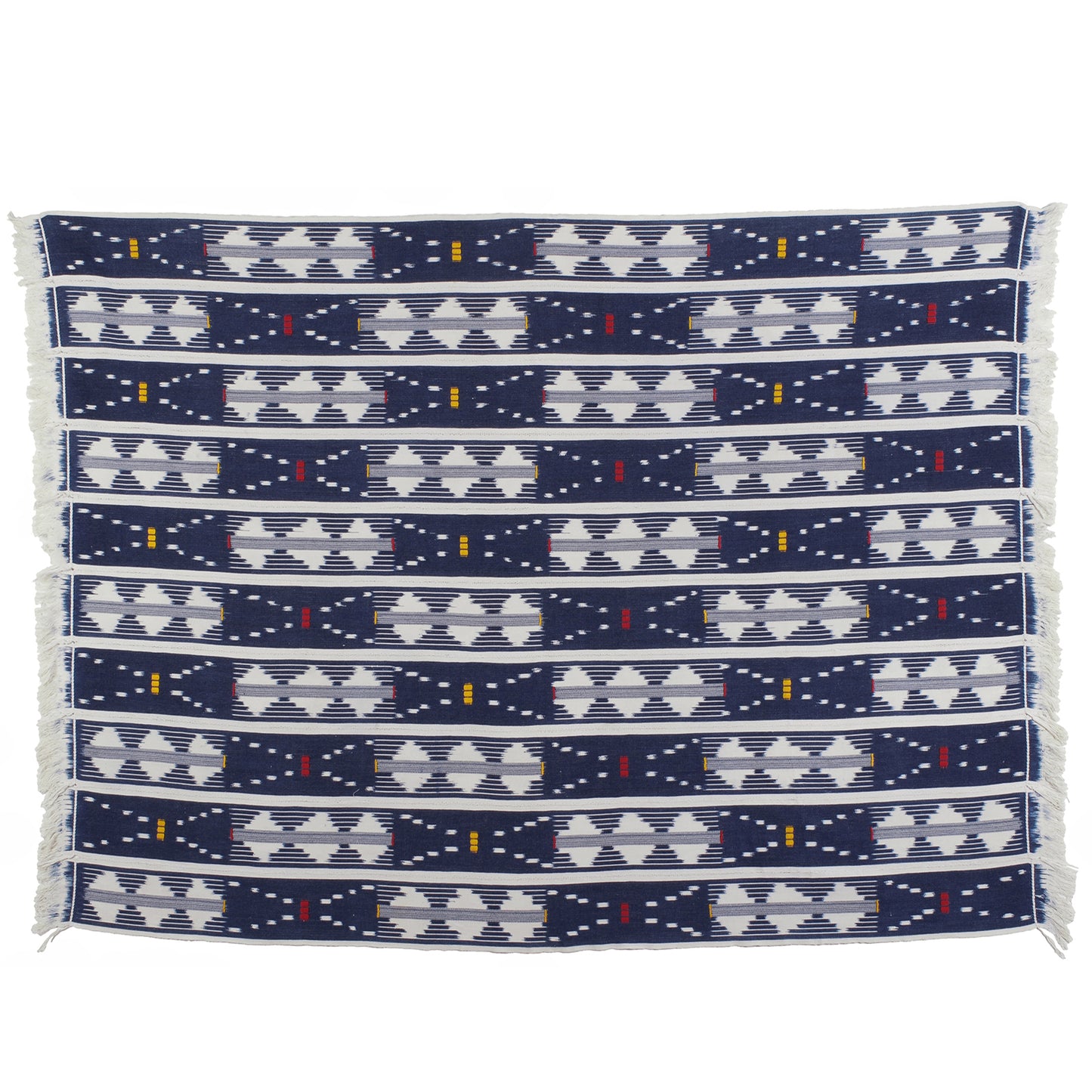 Exquisite Vintage Baule Cloth From Côte D'Ivoire - African Handwoven Heritage