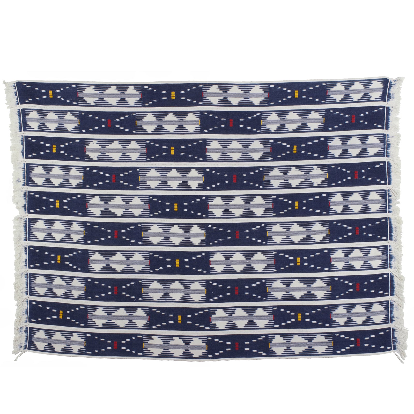 Exquisite Vintage Baule Cloth From Côte D'Ivoire - African Handwoven Heritage