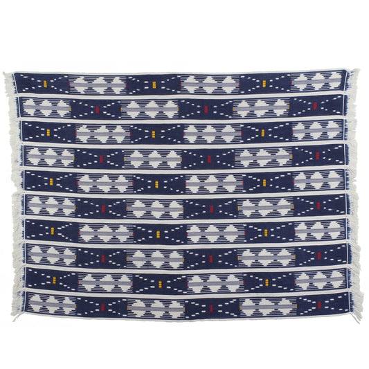 Exquisite Vintage Baule Cloth From Côte D'Ivoire - African Handwoven Heritage