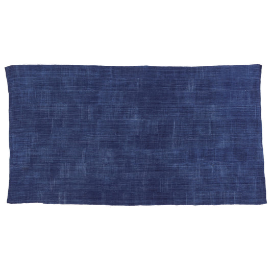 Authentic Vintage Handwoven Indigo Cloth From Burkina Faso Mossi Tribe Artistry - zoomed-in detail