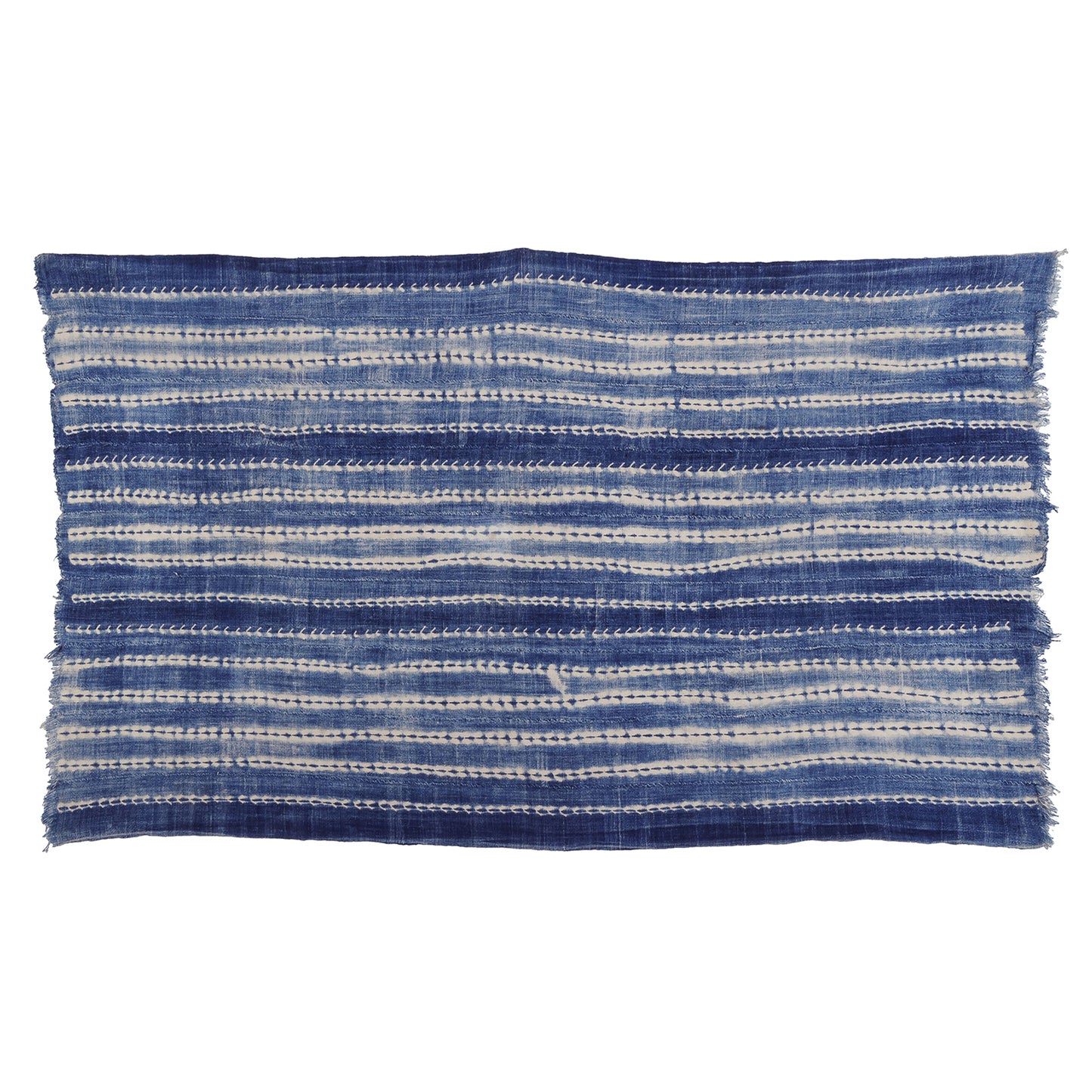 Authentic Vintage Handwoven Indigo Cloth From Burkina Faso Mossi Tribe Artistry