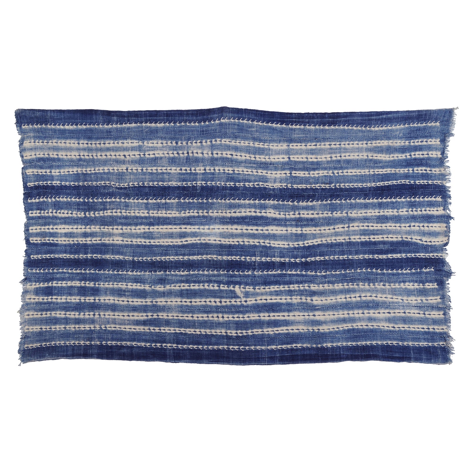 Authentic Vintage Handwoven Indigo Cloth From Burkina Faso Mossi Tribe Artistry