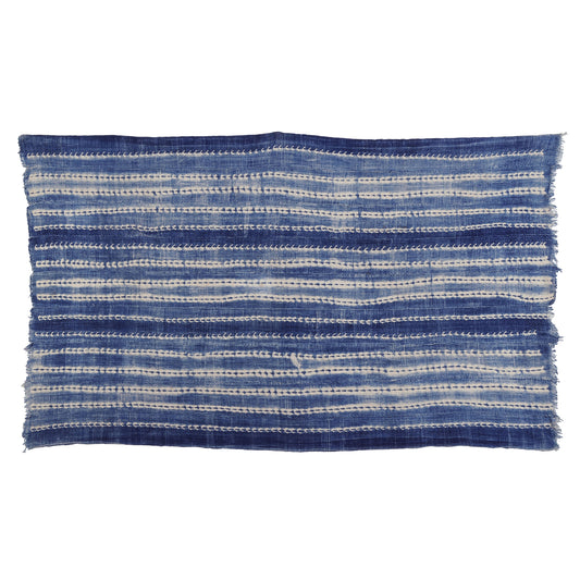 Authentic Vintage Handwoven Indigo Cloth From Burkina Faso Mossi Tribe Artistry