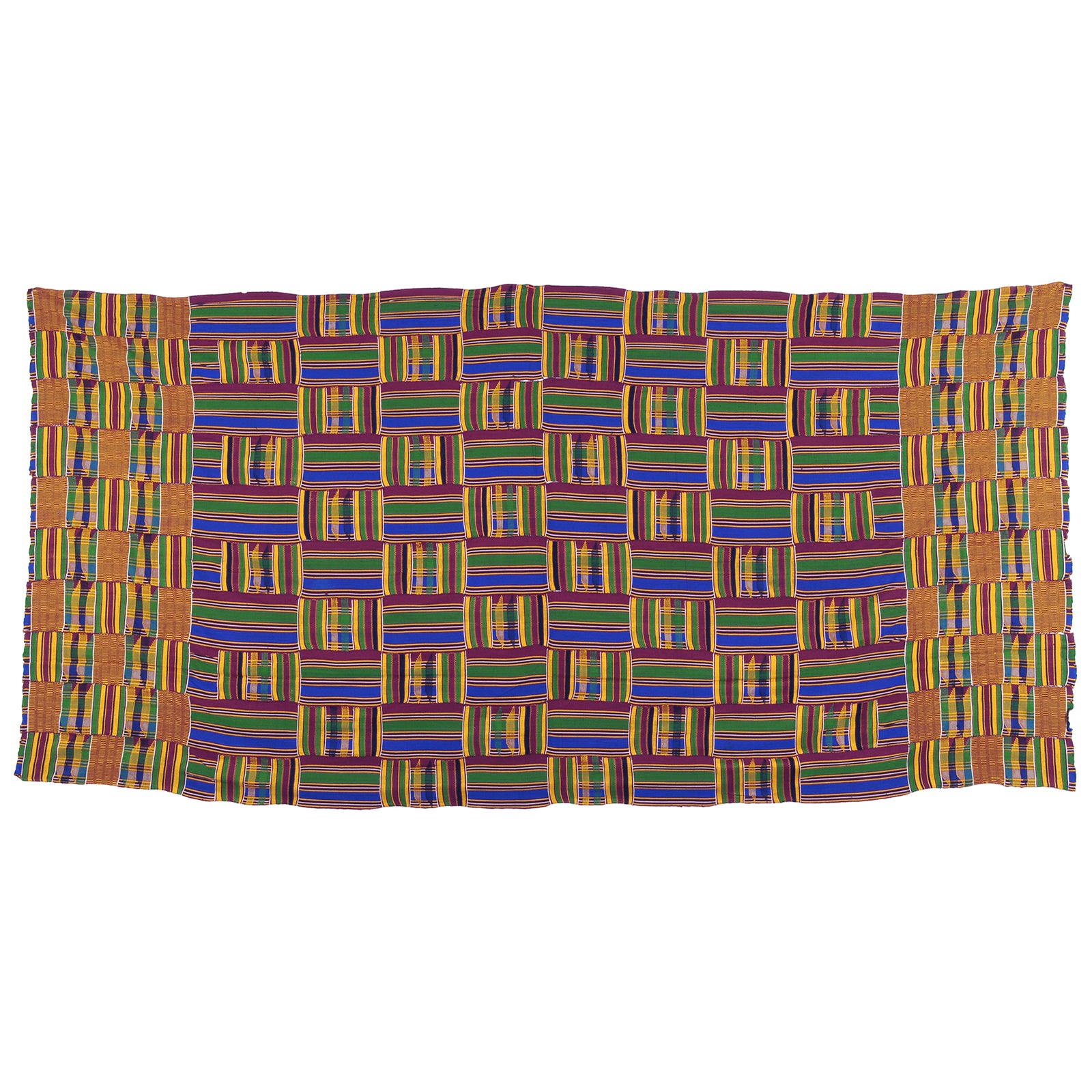 Vintage Handwoven Ashanti Kente Cloth – Ghana Pride 1970s