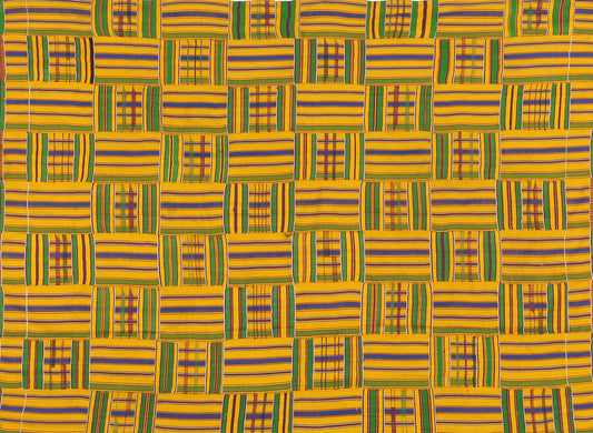 Authentic 1970s Handwoven Ashanti Kente Cloth – Ghana Heritage