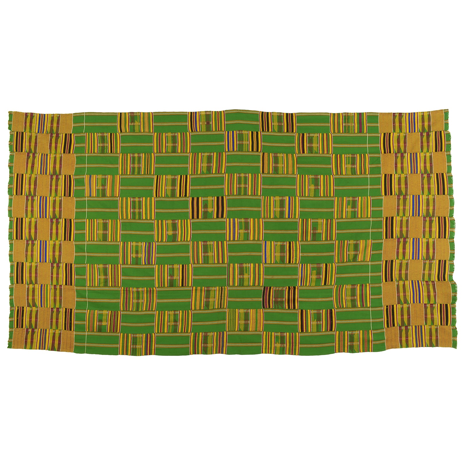 Authentic 1970S Ashanti Kente Cloth From Ghana - A Legacy Of Weaving Excellence