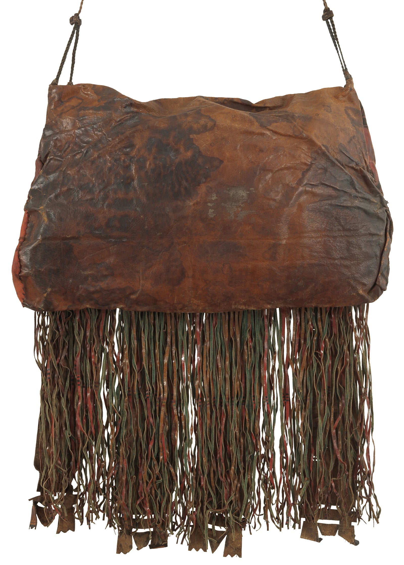 Authentic Vintage Tuareg Leather Bag – Sahara Nomad Ethnic Art