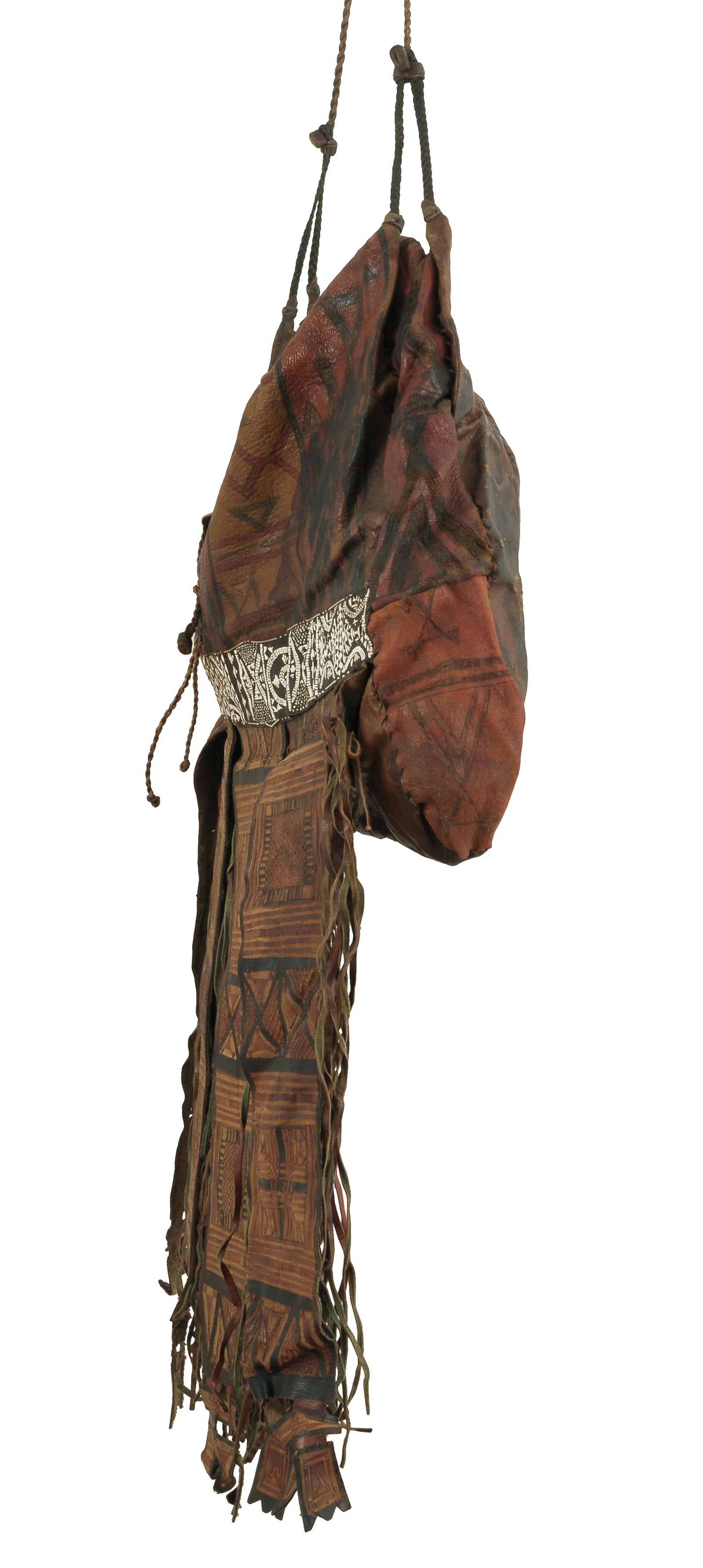 Authentic Vintage Tuareg Leather Bag – Sahara Nomad Ethnic Art