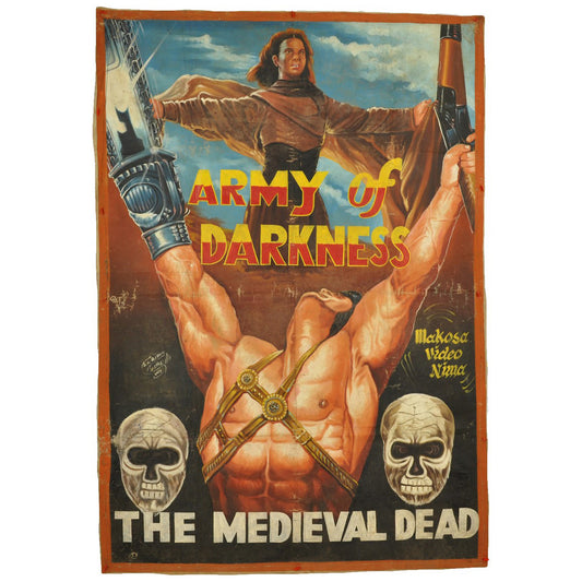 Army Of Darkness The Medieval Dead Ghana Movie Poster - horror scene artwork